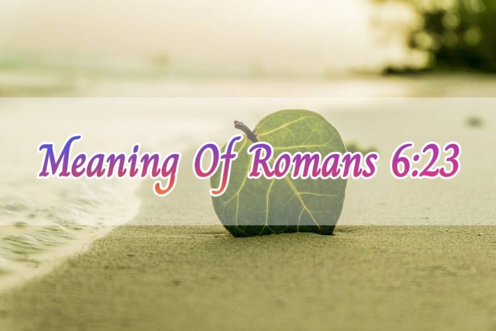 Meaning of Romans 6:23
