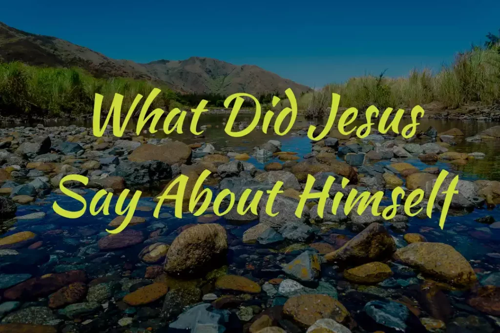 Jesus Says About Himself