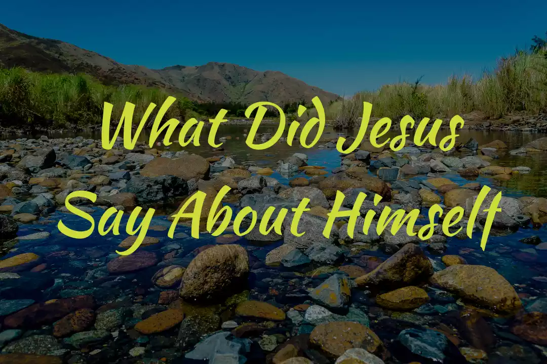 Jesus Says About Himself