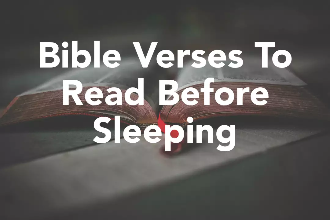 Bible Verses To Read Before Sleeping