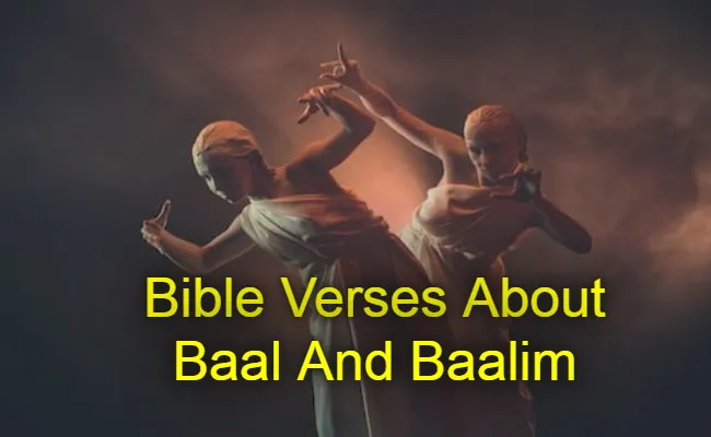 Bible Verses About Baal And Baalim