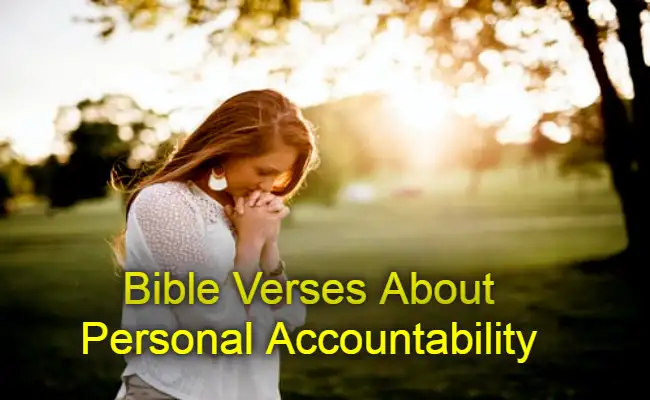 Bible Verses About Personal Accountability